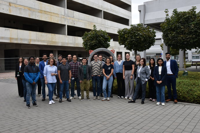 Group photo of participants at FAIR/GSI campus