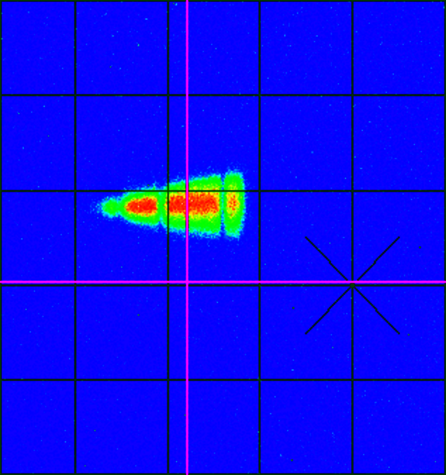 First beam on YR01DF3 beam viewer