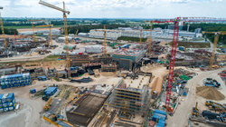 Blick Richtung GSI, Juni 2021.