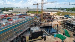 Transfergebäude, Juni 2021.