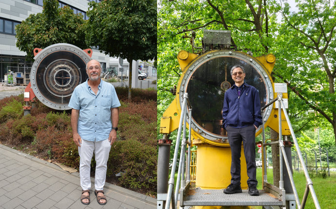 v.l.: Dr. Peter Jacobs (Lawrence Berkeley National Laboratory, USA), Professor Yong-Zhong Qian (University of Minnesota, USA) 