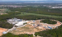 FAIR construction site – Aerial View, May 2019 Photo: D. Fehrenz/GSI/FAIR