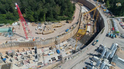 Construction of SIS100 accelerator tunnel, June 2020 GSI/FAIR/L. Möller, zeitrausch.net